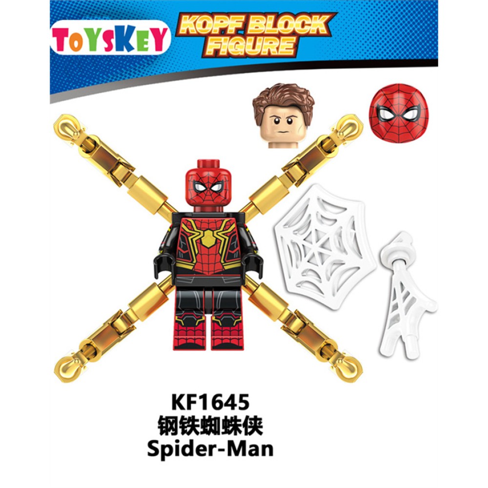lego minifigure Superhero Iron Spider-Man, Dr. Mandalorian Marvel building block bricks toys lego minifigure Superhero Iron Spider-Man, Dr. Mandalorian Marvel building block bricks toys