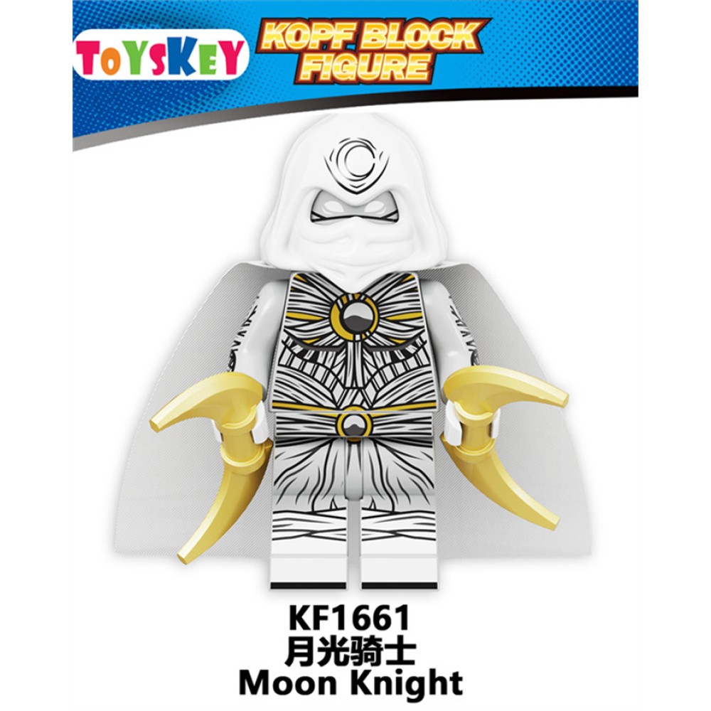 lego minifigure Superhero Moonlight Knight Superman Steel Wolf Hawk Joker DC building block bricks toys