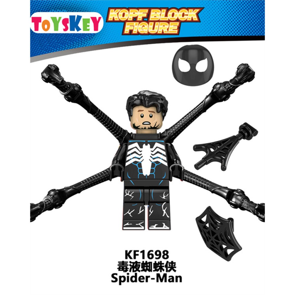 lego minifigure Super hero Toby Spider Man Venom Green Demon Marvel building block bricks toys lego minifigure Super hero Toby Spider Man Venom Green Demon Marvel building block bricks toys