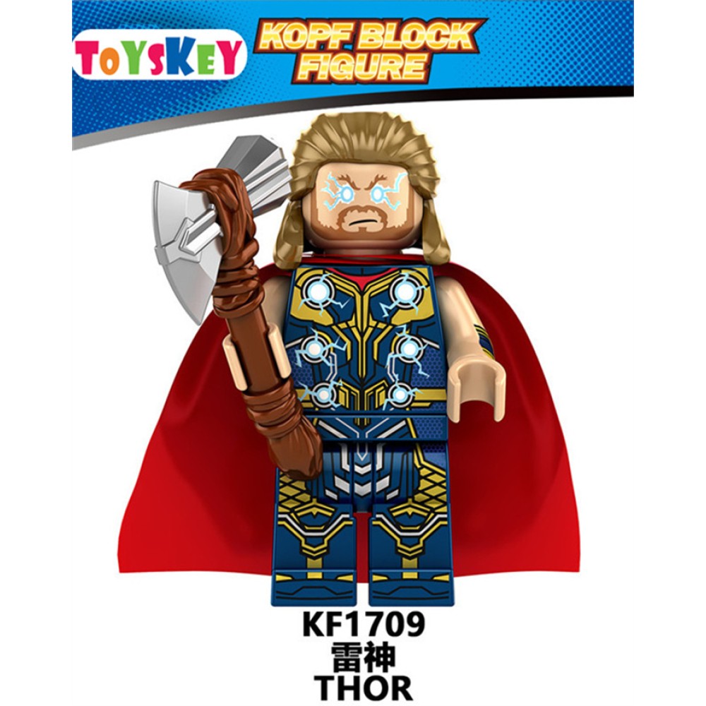 lego minifigure Super hero Thor Odin Hemdal, female warrior wood Marvel building block bricks toys