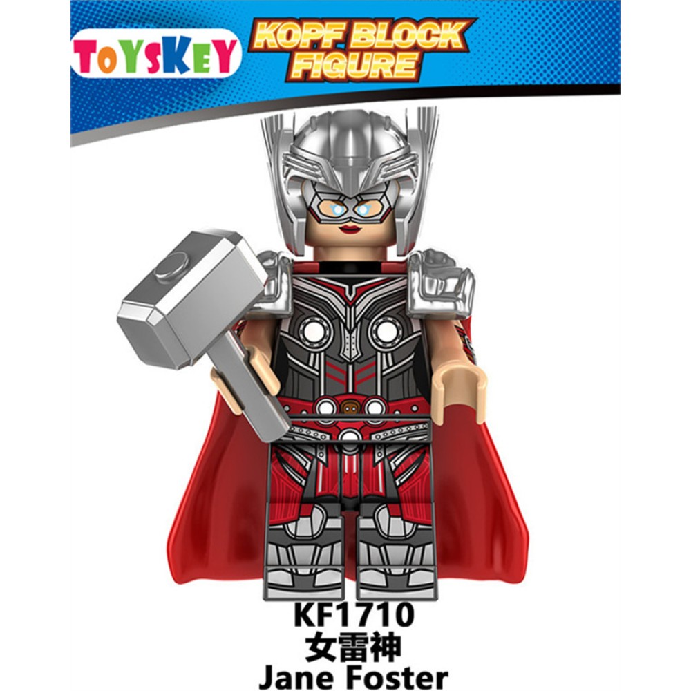 lego minifigure Super hero Thor Odin Hemdal, female warrior wood Marvel building block bricks toys