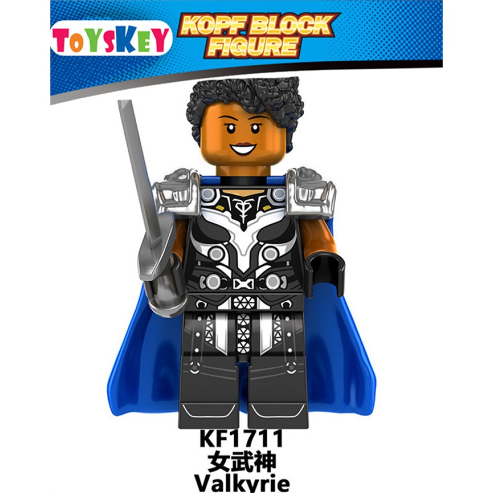 lego minifigure Super hero Thor Odin Hemdal, female warrior wood Marvel building block bricks toys