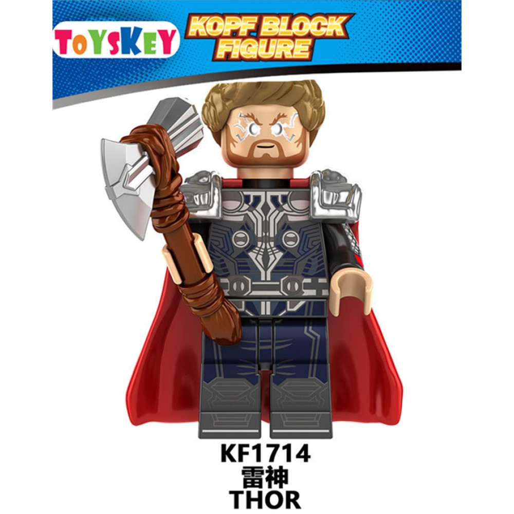 lego minifigure Super hero Thor Odin Hemdal, female warrior wood Marvel building block bricks toys