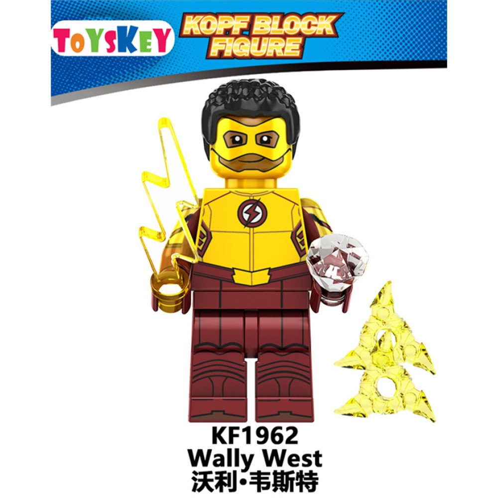lego minifigure Superhero Justice League Flash Warrior West DC building block bricks toys