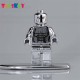 Superhero electroplated silver shadow man foreign trade