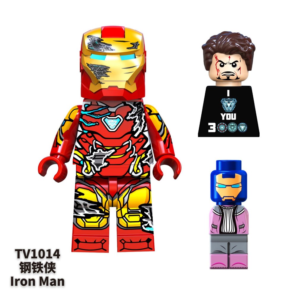 lego minifigure Superhero female panther, Venom, Spiderman, Thor, Iron Man DC building block bricks toys