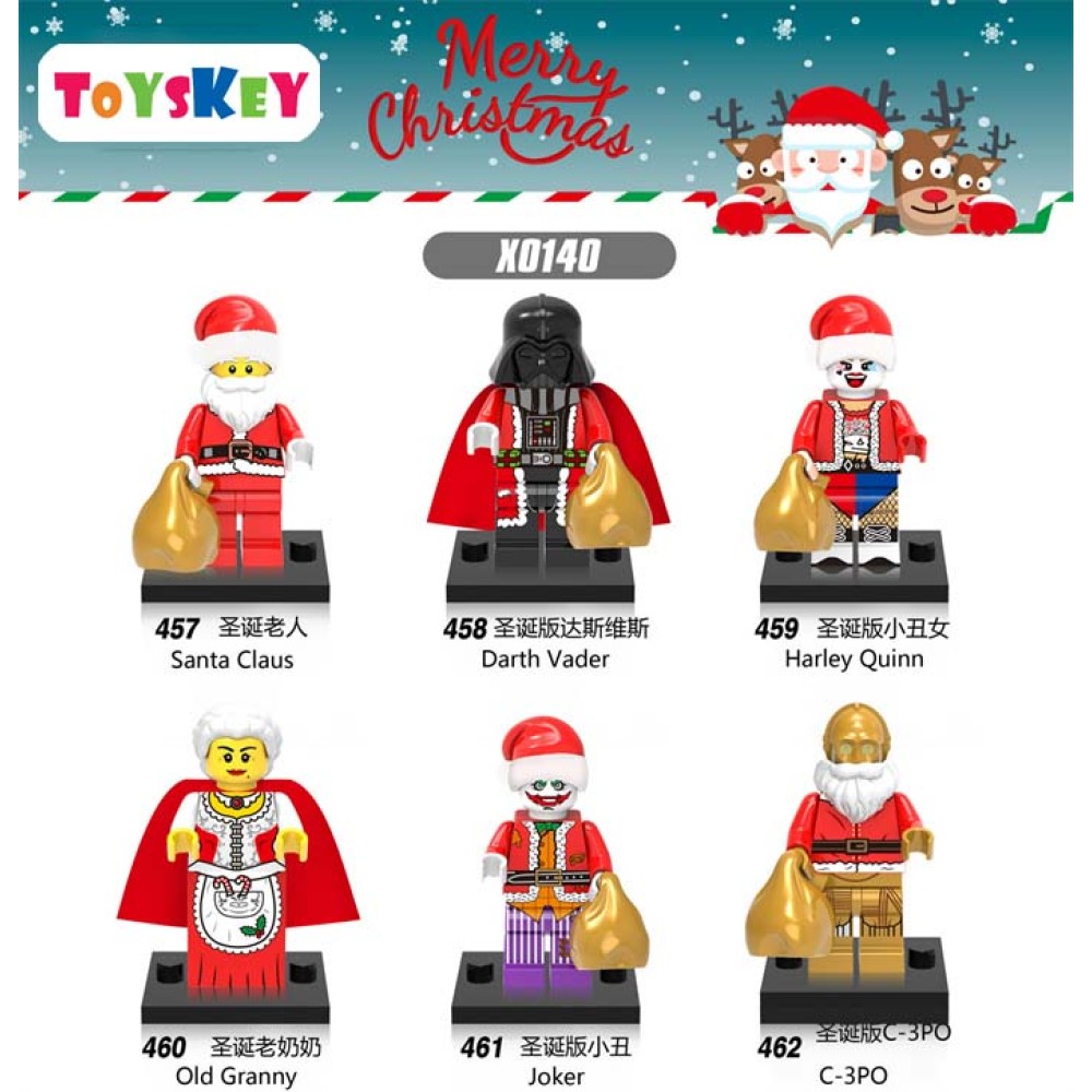 lego minifigure Super hero Christmas Iron Man Wolverine Marvel building block bricks toys