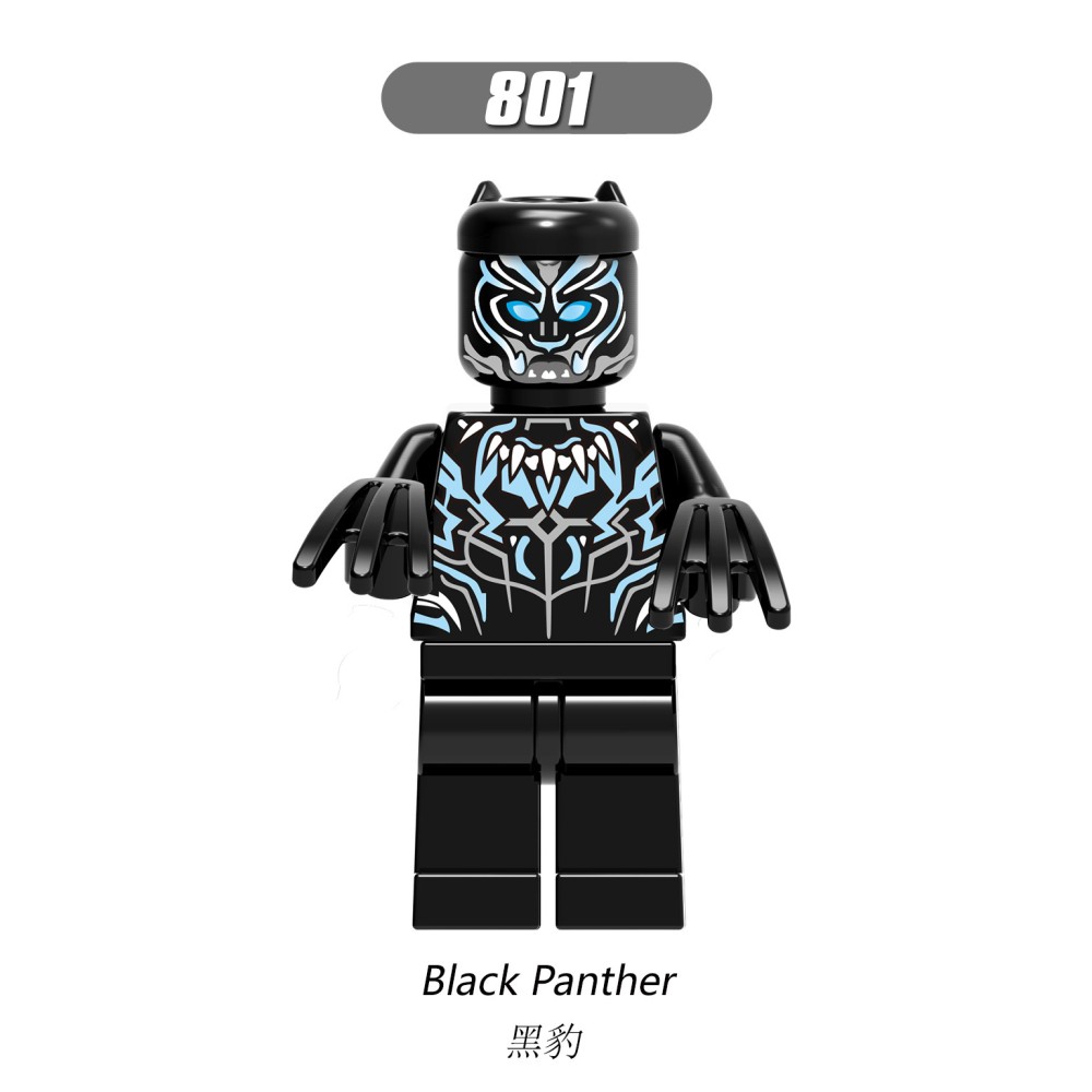 lego minifigure Marvel superheroes Black Panther Marvel building block bricks toys lego minifigure Marvel superheroes Black Panther Marvel building block bricks toys