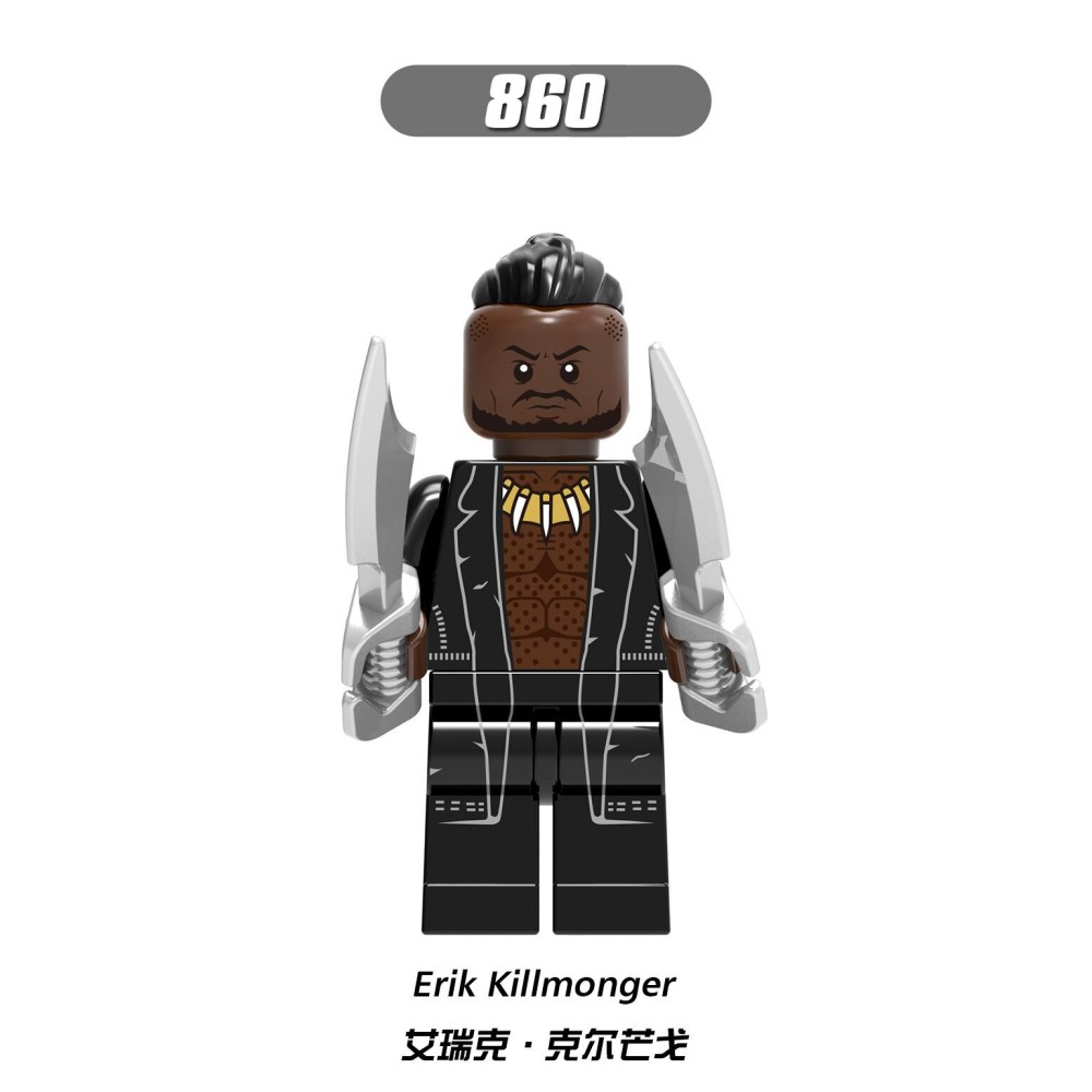 lego minifigure Marvel superheroes Black Panther Marvel building block bricks toys lego minifigure Marvel superheroes Black Panther Marvel building block bricks toys
