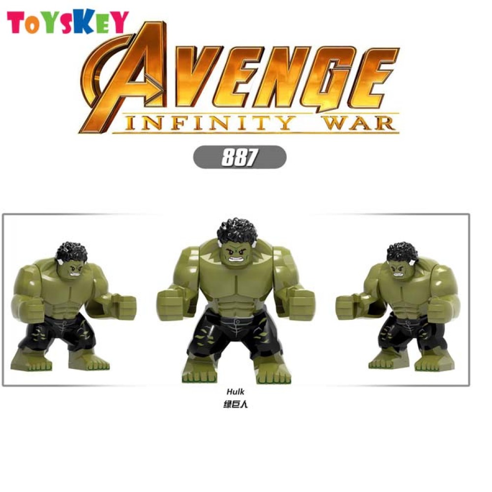 lego minifigure Super Hero Hulk Adult Marvel building block bricks toys