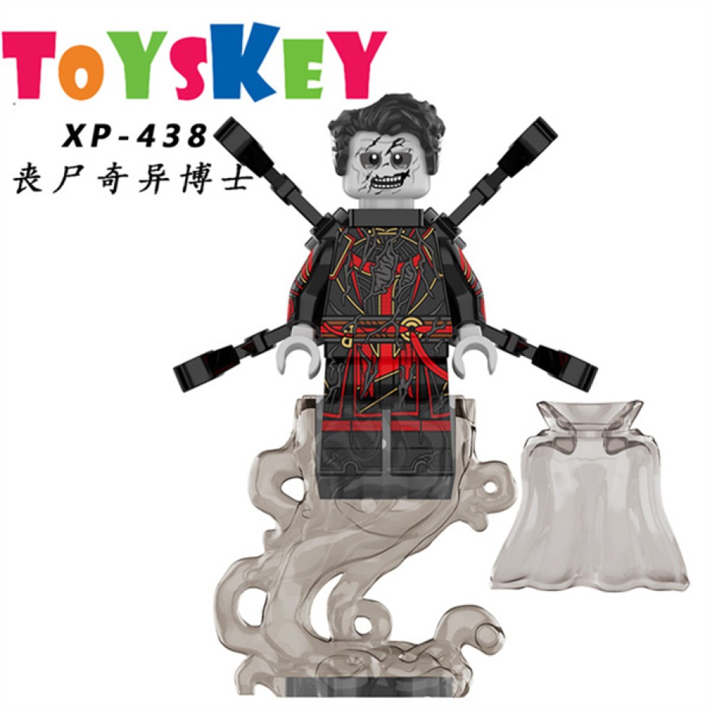 lego minifigure King Doctor Strange, the guardian of Marvel superheroes. Marvel building block bricks toys