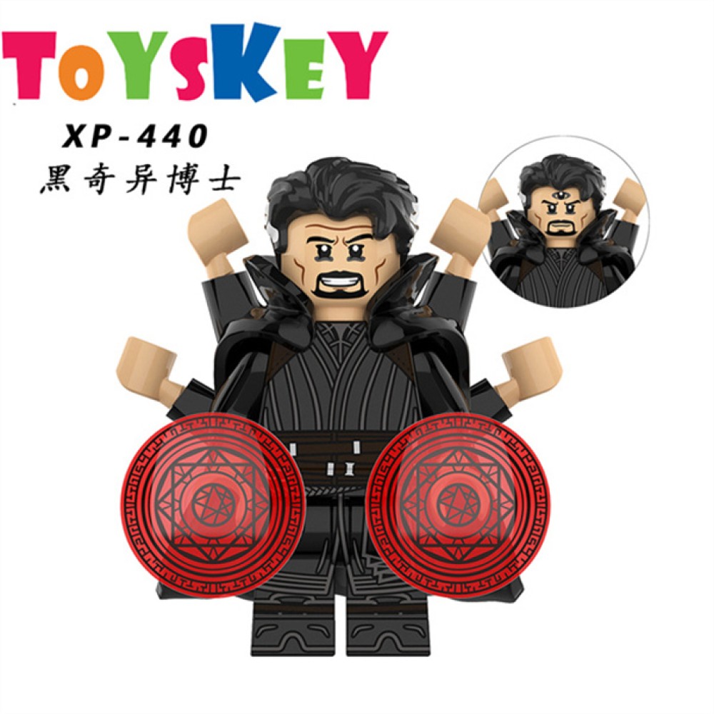 lego minifigure King Doctor Strange, the guardian of Marvel superheroes. Marvel building block bricks toys