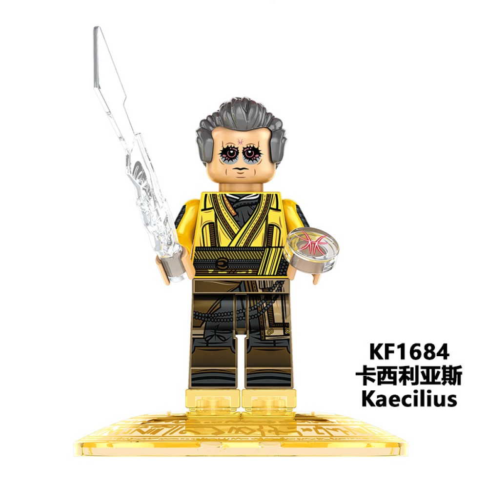 lego minifigure Super Hero Blackening Doctor Gu Yi Mage King Baron Casillas DC building block bricks toys