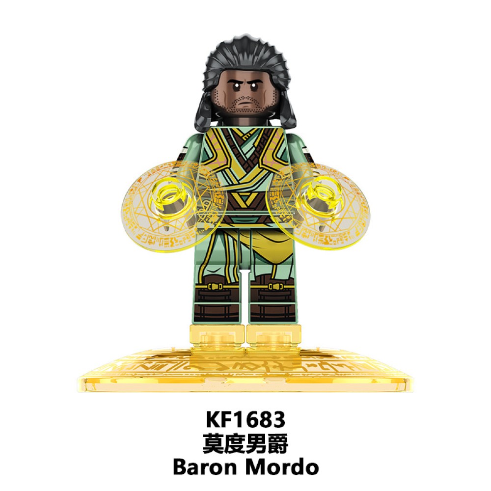lego minifigure Super Hero Blackening Doctor Gu Yi Mage King Baron Casillas DC building block bricks toys