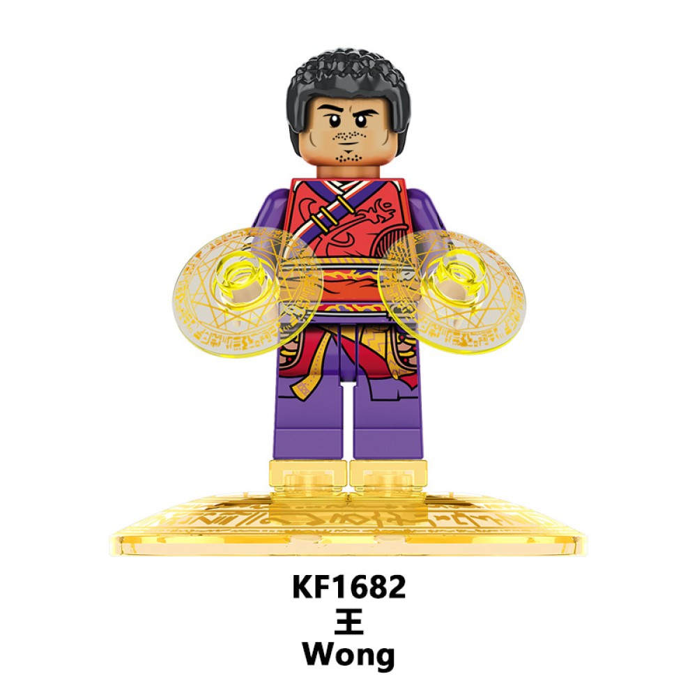 lego minifigure Super Hero Blackening Doctor Gu Yi Mage King Baron Casillas DC building block bricks toys