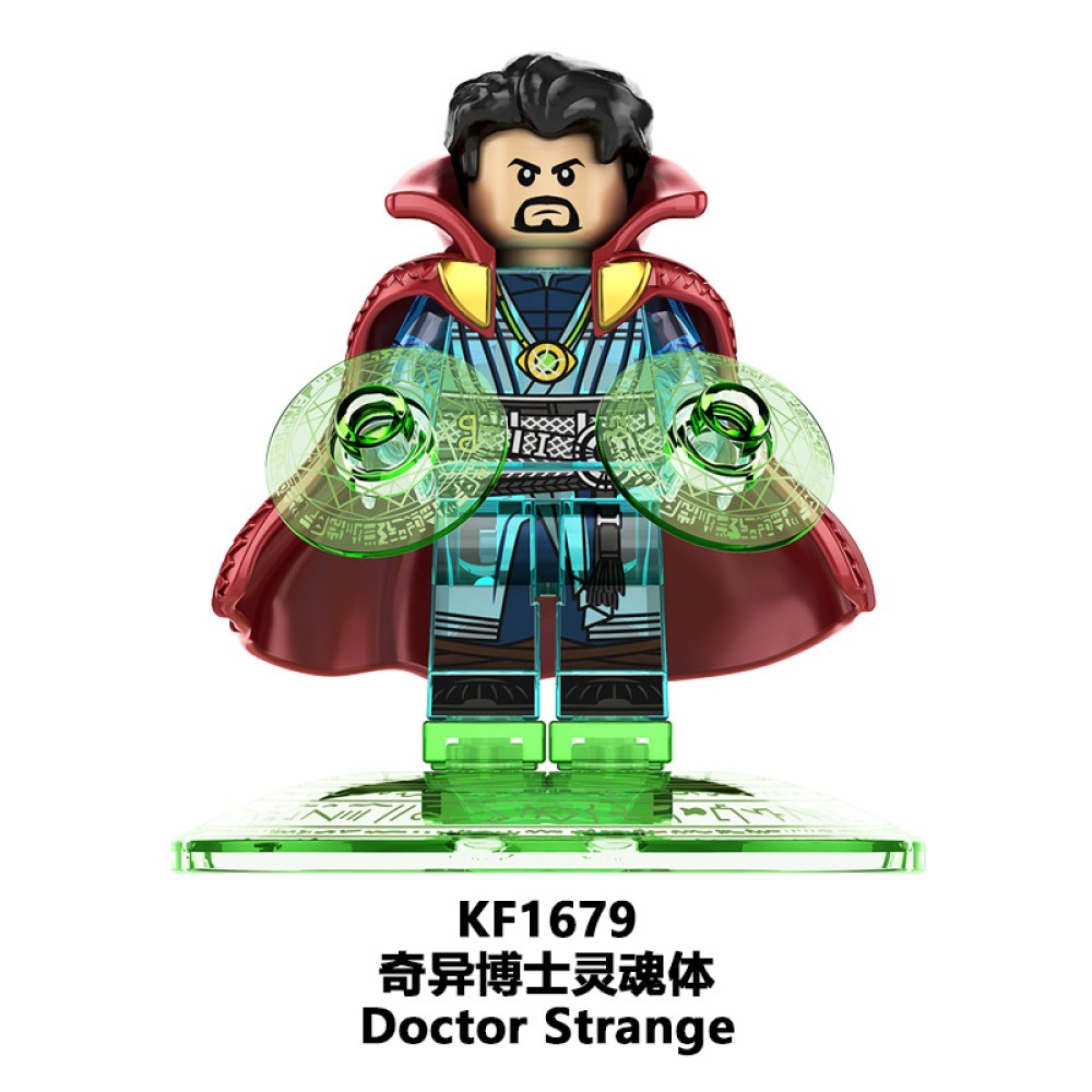 lego minifigure Super Hero Blackening Doctor Gu Yi Mage King Baron Casillas DC building block bricks toys