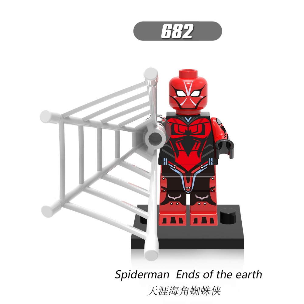 lego minifigure Super Hero Spider Man Returns to School Season Iron Man Vulture Robber Marvel building block bricks toys