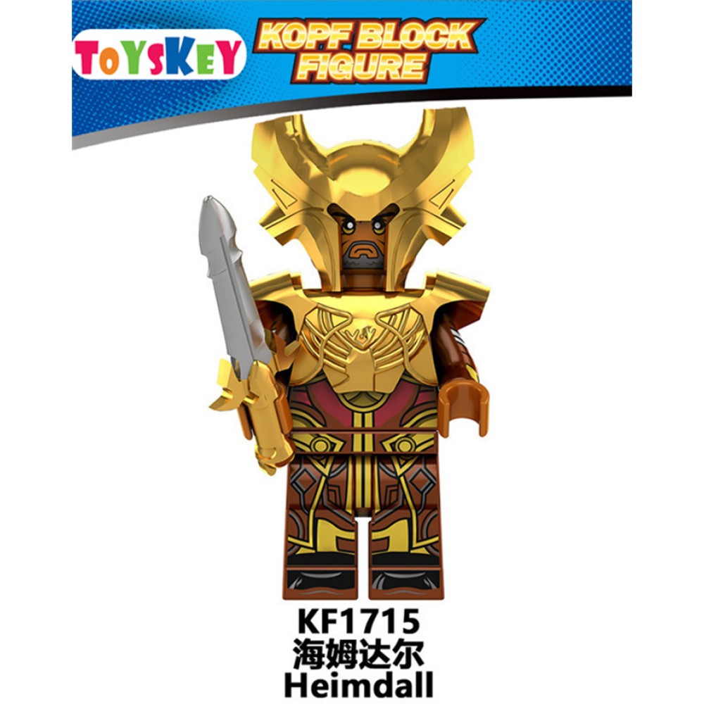 lego minifigure Super hero Thor Odin Hemdal, female warrior wood Marvel building block bricks toys