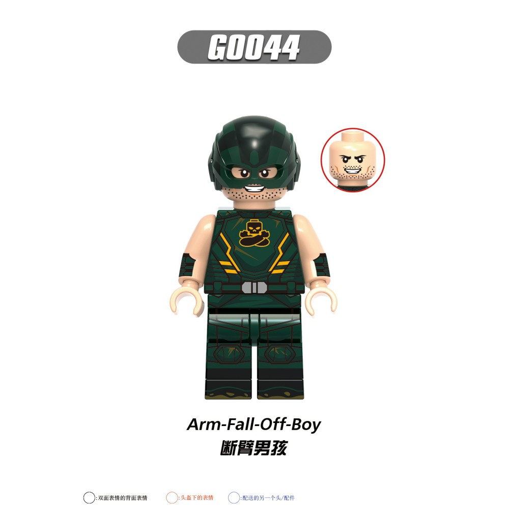 lego minifigure Superhero Thinker, Javelin Polka Dot Man, Black Guard Scholar DC building block bricks toys lego minifigure Superhero Thinker, Javelin Polka Dot Man, Black Guard Scholar DC building block bricks toys