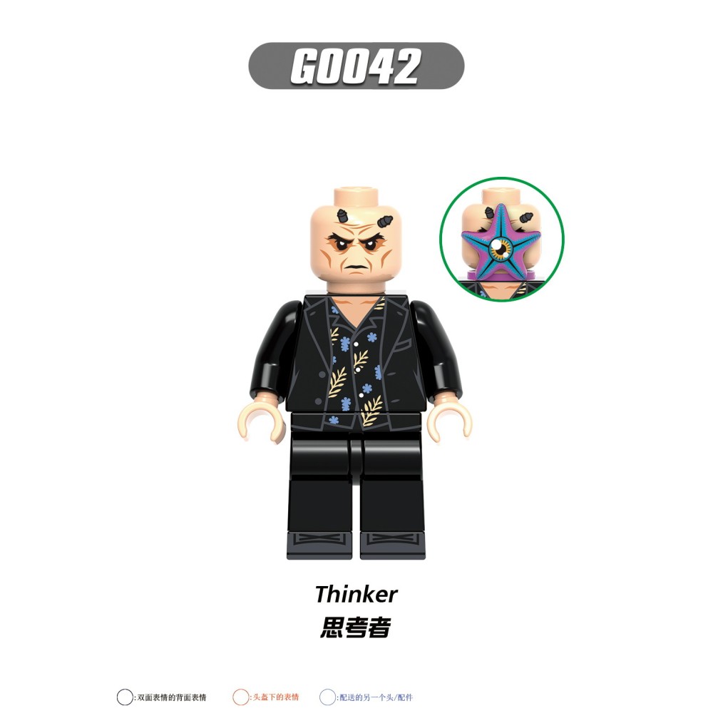 lego minifigure Superhero Thinker, Javelin Polka Dot Man, Black Guard Scholar DC building block bricks toys lego minifigure Superhero Thinker, Javelin Polka Dot Man, Black Guard Scholar DC building block bricks toys