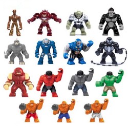 Super Heroes Gather Tree Man, Red Tank, Hawk, Big Bain Rhinoceros, Adult