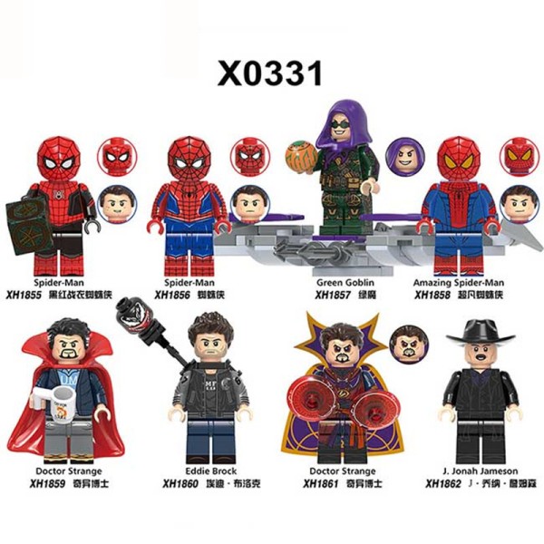 Super hero Spider Man, Green Devil, Dr. Block Super hero Spider Man, Green Devil, Dr. Block