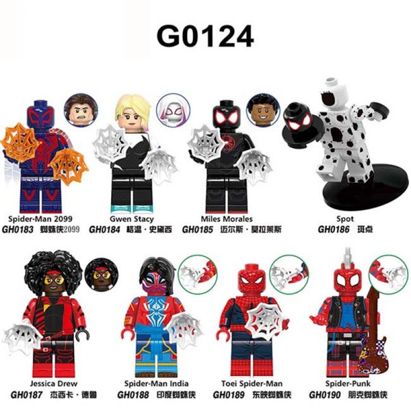 Super hero Spider Man Miles Gwenpunk Super hero Spider Man Miles Gwenpunk