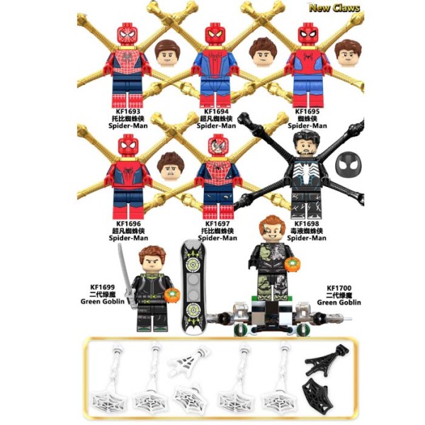 Super hero Toby Spider Man Venom Green Demon Super hero Toby Spider Man Venom Green Demon