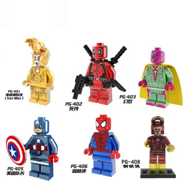 Superhero DC Plated Iron Man Spider Man Superhero DC Plated Iron Man Spider Man