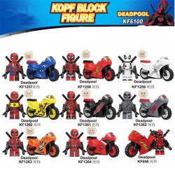 Superhero Deadpool motorcycle