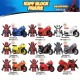 lego minifigure Superhero Deadpool motorcycle Marvel building block bricks toys