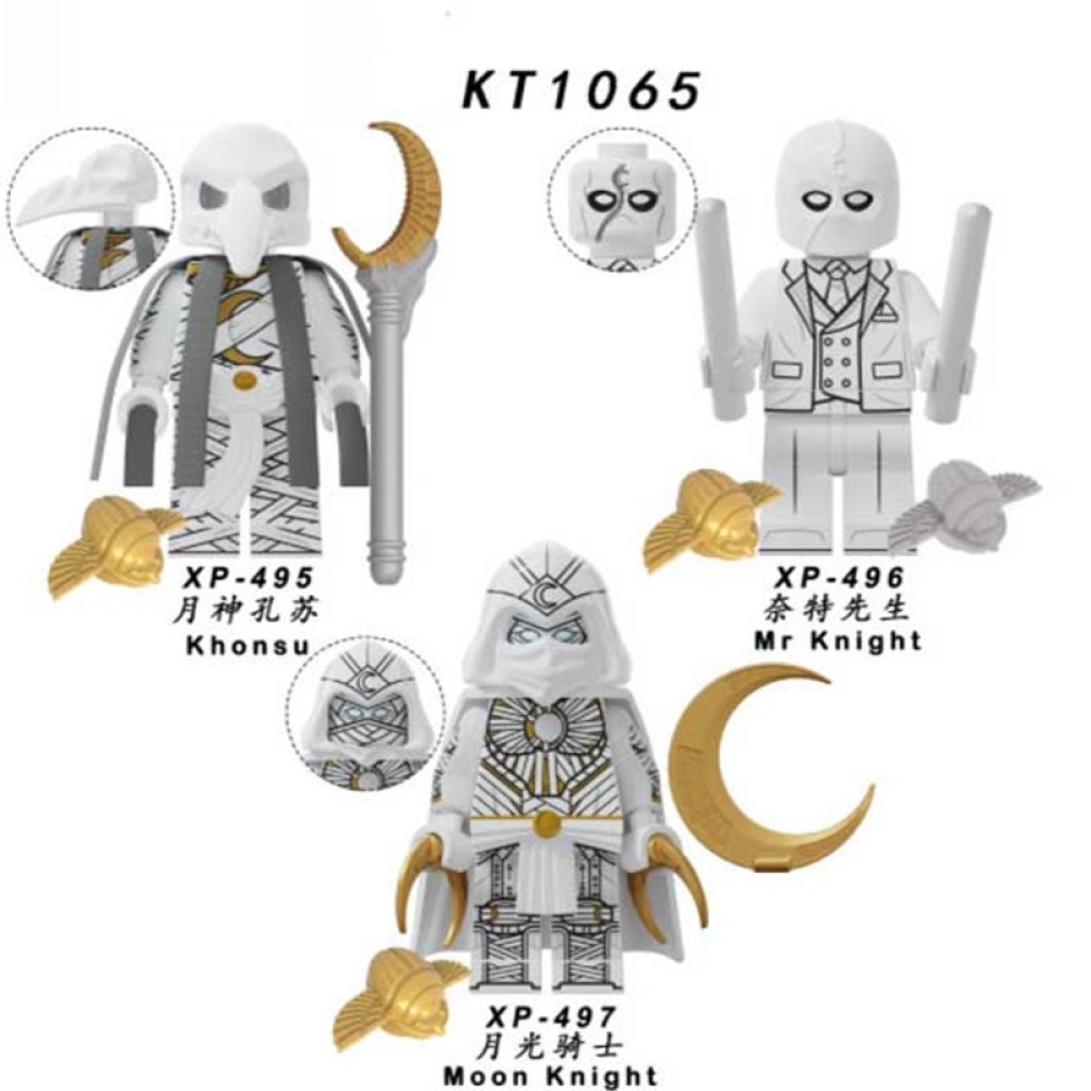 lego minifigure Superhero Moonlight Knight Moon God Kong Su Marvel building block bricks toys lego minifigure Superhero Moonlight Knight Moon God Kong Su Marvel building block bricks toys